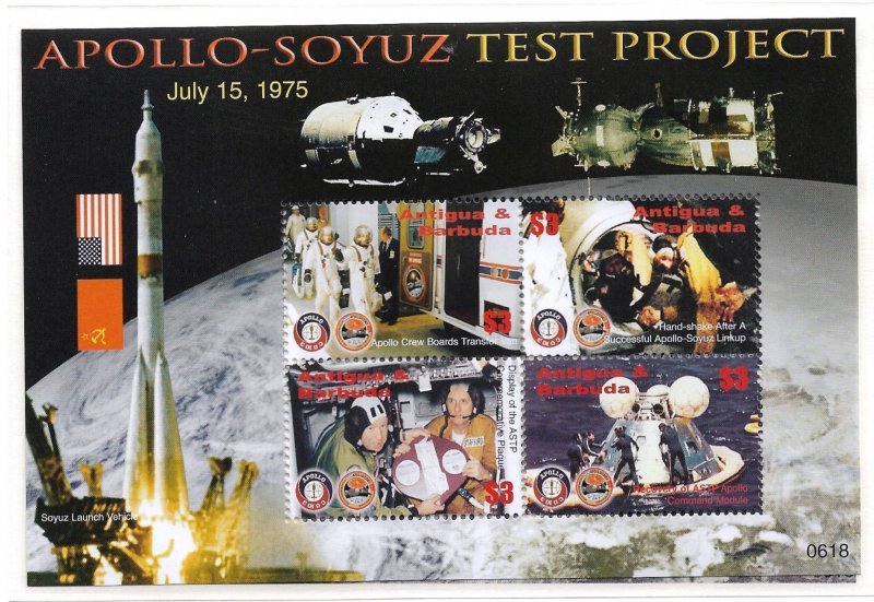 2006 Antigua & Barbuda Sc2924 Apollo-Soyuz MNH S/S
