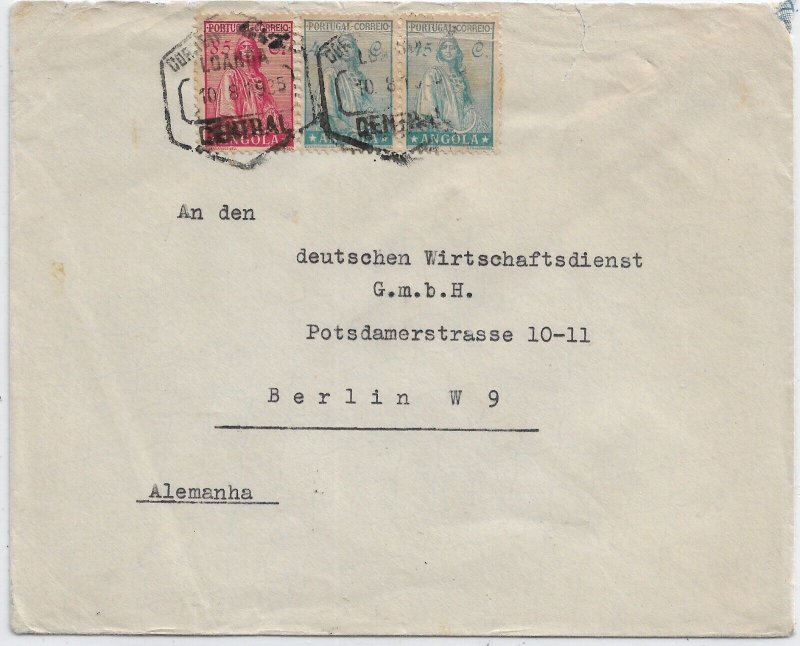 Luanda, Angola to Berlin, Germany 1935 (52183)