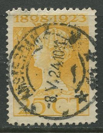 Netherland - Scott 129 - Queen Wilhelmina -1923- Used - Single 25c stamp