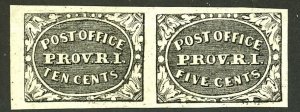 U.S. #10X2 UNUSED PAIR possibly forgery