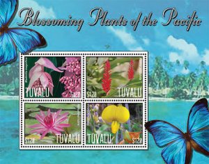 Tuvalu 2013 - Blooming Plants of the Pacific - Sheet of 4 Stamp - Scott 1240 MNH
