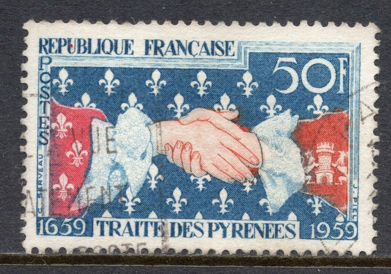 5061 - France 1959 - 300 anniv. Treaty of the Pyrenees - Used Set