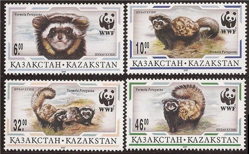 1997 Kazakhstan 154-57 WWF 5,00 €