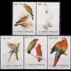 ST.THOMAS 1991 - Scott# 1000-4 Birds Set of 5 NH