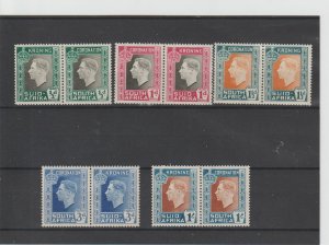 South Africa  Scott#  74-78  MH  (1937 Coronation Issue)