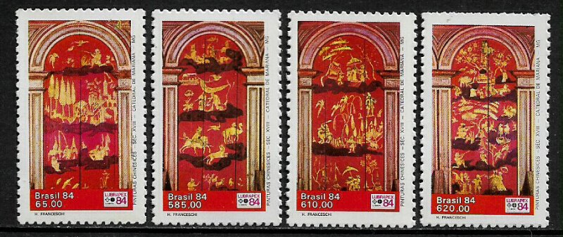 Brazil #1917-20 MNH Set - Cathedral Paintings