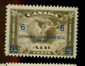 Canada #C4 MINT FVF OG LH Cat$40