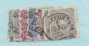 GERMANY, SCOTT # 29-35, USED