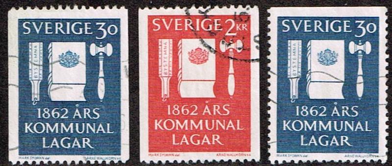 Sweden # 610 - 612 U