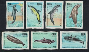 Caribic Whales and Dolphins 7v 1984 MNH SG#2984-2990