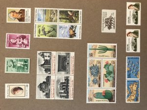 US Stamps 1981 Commemorative Set (Stamps Only) MNH, 41 stamps total