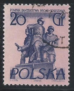 Poland #671 20g Brothers In Arms Monument - used