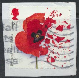 Great Britain SG 3983 SC# 3632 Used Shaterred Poppy WWII  see details 