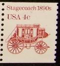 # 2228 MNH 4c Stagecoach 1890's / block tagging (5869)