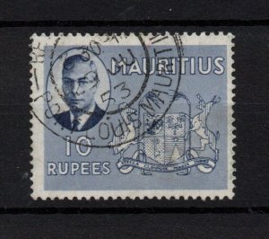 Mauritius KGVI 1950 10R good CDS used SG290 WS33559