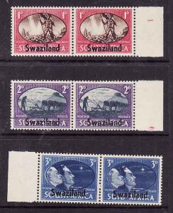 Swaziland-Sc#38-40-unused NH Peace KGV set-1946-