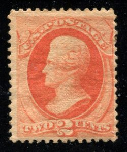 #183,  2 cent Jackson MINT OGH ⭐⭐⭐⭐⭐