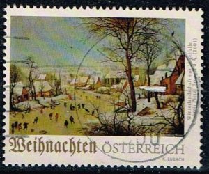 Austria 2020,Sc.#2907 used, Christmas: Winter Landscape with Bird Trap