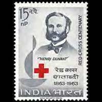 INDIA 1963 - Scott# 373 Intl.Red Cross Cent. Set of 1 NH