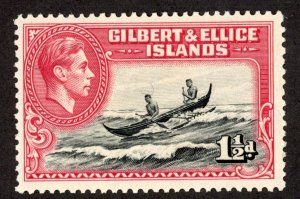 Gilbert & Ellice Islands 42 MH 1939 1 1/2p