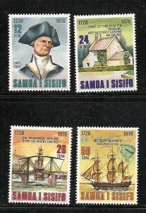 Samoa 1978 Capt. Cook set mint S.C.#s 474-477