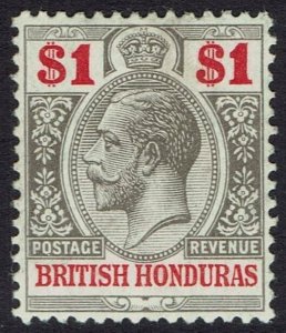 BRITISH HONDURAS 1913 KGV $1