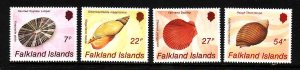 Falkland Is.-Sc#437-40-unused NH set-Seashells-Marine Life-1