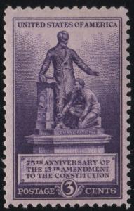 SC#902 3¢ Thirteenth Amendment Issue Single (1940) MNH