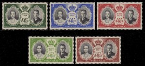 MONACO Sc. 366-70, C46-8 Royal Wedding 1956 MNH