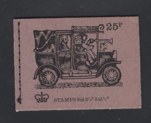 GB #DH48  (1972 October 25p Taxi-Cab booklet)  CV £6.00