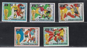 Burkina Faso # 323-324, C179-181, World Cup Soccer, Mint NH, 1/2 Cat.