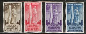 ITALY Scott 306-309 MH* 1933 set CV$7.15