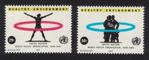 UN New York 45th Anniversary of WHO 2v 1993 MNH SG#635-636