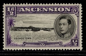 ASCENSION GVI SG38, ½d black & violet, LH MINT. PERF 13½