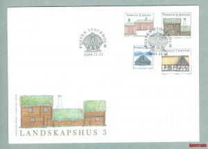 Sweden. FDC Cachet  2004. Landscape Houses #.3.  Engraver P. Naszarkowski