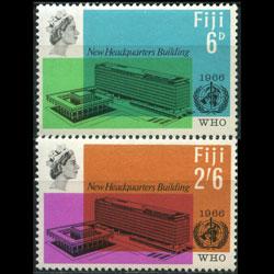 FIJI 1966 - Scott# 224-5 WHO Headquarters Set of 2 NH