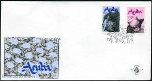 Aruba 73-74 FDC.Michel 95-96. Handicraft 1991:Fish net.