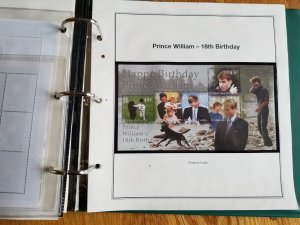 3 Albums Souvenir Sheets; Danna, Queen Elizabeth, Prince Charles and More