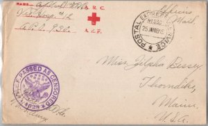 United States A.E.F. World War I Soldier's Free Mail 1919 Postal Express Serv...