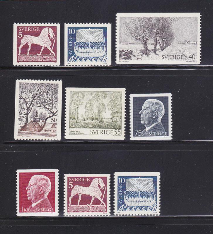 Sweden 955-962 MNH Various