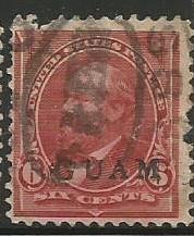 U.S. Scott #6 Guam Possession Stamp - Used Single
