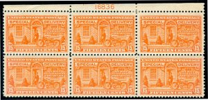 MOMEN: US STAMPS #E13 PLATE BLOCK MINT OG H LOT #70134