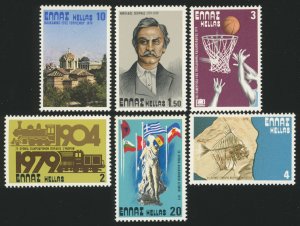 GREECE Sc 1295-1300 MNH - 1979 Anniversaries Issues