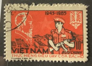 Vietnam 1985 Scott 1548 CTO - 10d, 40th Anniversary of Socialist Republic