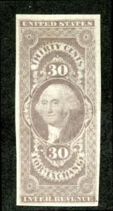 U.S. R51a used, 30c Foreign Exchange, imperf VF-XF