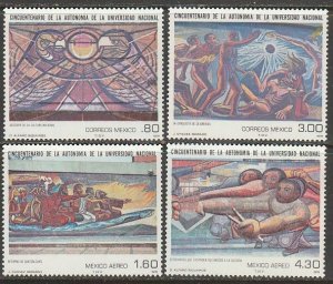 MEXICO 1183-1184, C609-C610, Autonomy of the Nat University. MINT, NH. VF.