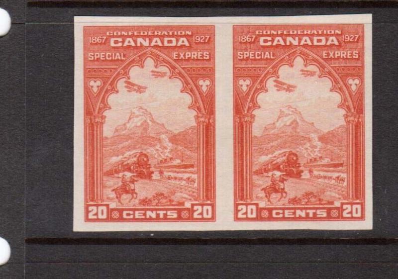 Canada #E3a XF/NH Imperf Pair