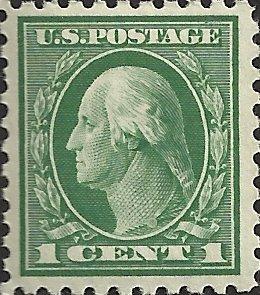 # 424 MINT NEVER HINGED GREEN GEORGE WASHINGTON