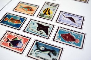 COLOR PRINTED SOMALI COAST 1894-1966 STAMP ALBUM PAGES (40 illustrated pages)