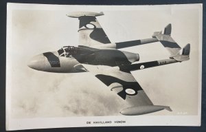 1956 Kent England RPPC Postcard Cover To Sussex Havilland Venom Airplane 